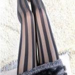 Exy Striped Pantyhose Tights