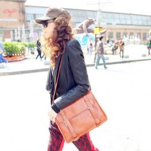 Womens Bags Vintage Satchel Fashion Messenger..