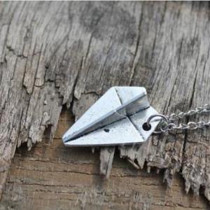 Cute Paper Plane Necklace Gift For Girls