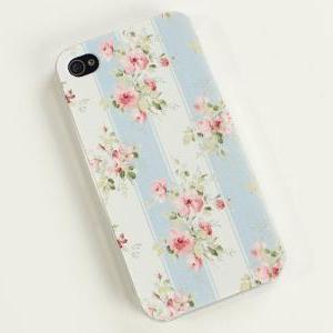 Pink Floral Iphone 4 Case, Pink Floral Iphone 4s..
