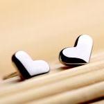 Tiny Heart Sterling Silver Stud Earrings