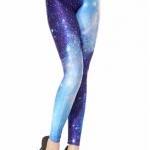 Blue Space Galaxy Leggings Pants