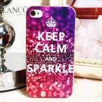 Keep Calm And Sparkle Iphone 4 Case