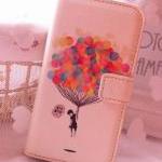 Balloon Synthetic Leather Case Flip Wallet For..