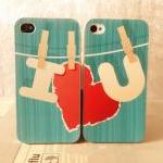 Cute Couple Iphone 4 Case, I Love You Iphone 4..
