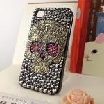 Punk Style Skull Iphone 4 Case, Crystal Skull..