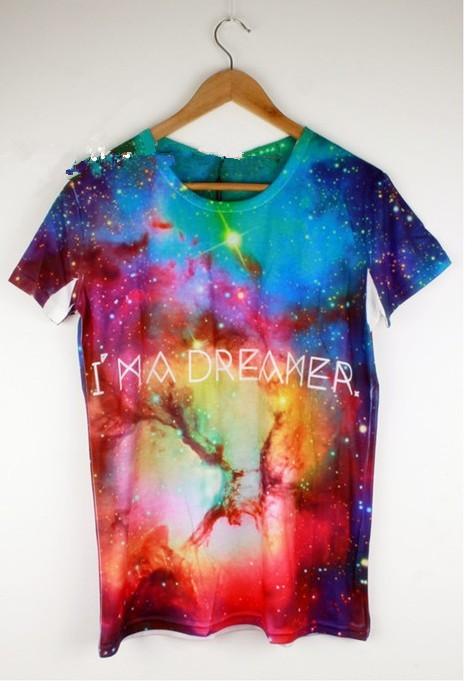 Rainbow Color Galaxy T-shirt
