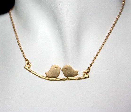 Vintage Two Birds Necklace Gift For Girls