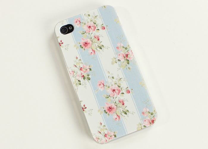 Pink Floral Iphone 4 Case, Pink Floral Iphone 4s Case