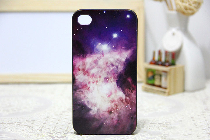 Purple Universe Iphone 4 Case, Galaxy Style Iphone 4 Case, Iphone 4 Hard Case,star Iphone 4 Case