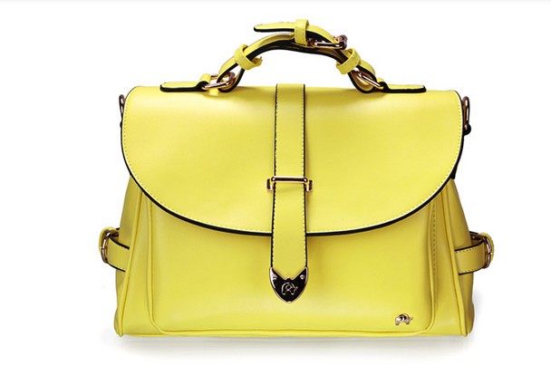 Yellow Vintage Cute Fashion Messenger Bag Handbag