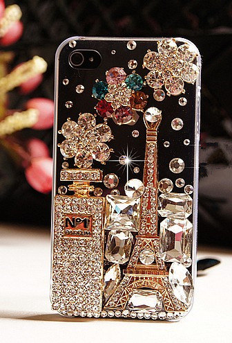 Eiffel Tower Perfume Bottle Iphone 4 Case Iphone 5 Case Iphone 5 3d Bling