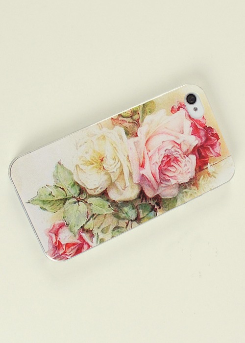Pink Floral Iphone 4 Case, Pink Floral Iphone 4s Case on Luulla